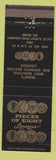 Matchbook Cover - Pieces of Eight Lounge Miami FL