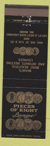 Matchbook Cover - Pieces of Eight Lounge Miami FL