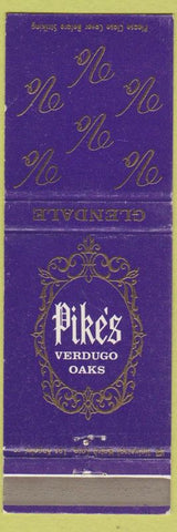 Matchbook Cover - Pike's Verdugo Oaks Glendale CA WEAR