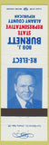 Matchbook Cover - Bob J Burnett State Representative Election Albany County WY