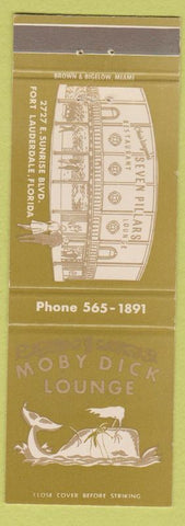Matchbook Cover - Moby Dick Lounge Fort Lauderdale FL