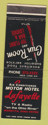 Matchbook Cover - Lafayette Motor Hotel Marietta OH