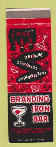 Matchbook Cover - Branding Iron Bar Phoenix AZ