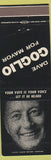 Matchbook Cover - Dave Goglio Mayor San Jose CA