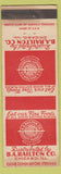 Matchbook Cover - BA Railton Foods Chicago IL WORN