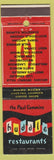 Matchbook Cover - Huddle Restaurants CA Arcadia Long Beach West Covina