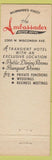 Matchbook Cover - Ambassador Motor Hotel Milwaukee WI