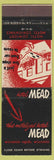 Matchbook Cover - Hotel Mead Wisconsin Rapids WI
