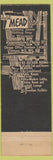 Matchbook Cover - Hotel Mead Wisconsin Rapids WI