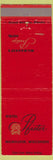 Matchbook Cover - Hotel Pfister Milwaukee WI