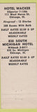 Matchbook Cover - Hotel Wacker Chicago IL