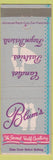 Matchbook Cover - Blum's Candy CA CHAIN