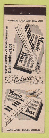 Matchbook Cover - Music Box Copley Square Boston MA