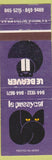 Matchbook Cover - Le Pussycat Beaver Bar QC?