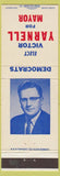 Matchbook Cover - Victor Yarnell Mayor Democrat Reading PA