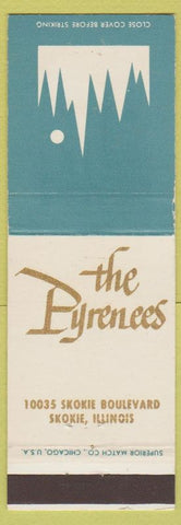 Matchbook Cover - The Pyrenees Skokie IL