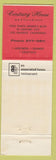 Matchbook Cover - Century House Restaurant Los Angeles CA