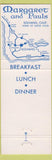 Matchbook Cover - Margaret and Pauls Solvang CA Danish