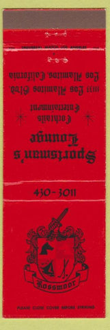Matchbook Cover - Rossmoor Sportsman's Lounge Los Alamitos CA
