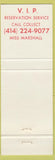 Matchbook Cover - Milwaukee Inn WI