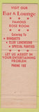 Matchbook Cover - New Burke Hotel Lewistown MT