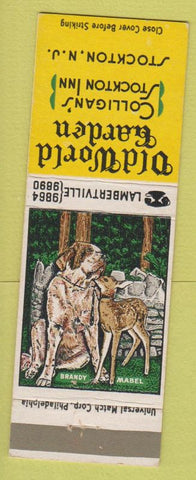 Matchbook Cover - Old World Garden Stockton Inn Colligan's Stockton NJ