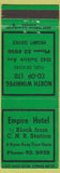 Matchbook Cover - North Winnipeg COOP oil gas Empire Hotel MB green