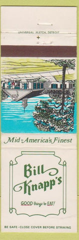 Matchbook Cover - Bill Knapp's Restaurants MI OH IN CHAIN