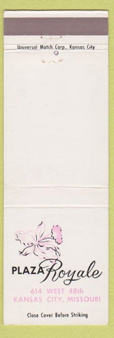 Matchbook Cover - Plaza Royale Kansas City MO Orchid