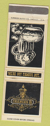 Matchbook Cover - Chances Restaurant Chicago IL Skokie River Oaks