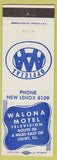 Matchbook Cover - Walona Motel Joliet IL