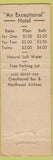Matchbook Cover - Milligan Hotel Miles City MT low phone # spur WEAR