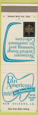 Matchbook Cover - Pan American Motel New Orleans LA