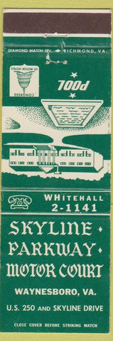 Matchbook Cover - Skyline Parkway Motor Court Waynesboro VA WEAR