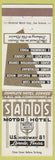 Matchbook Cover - Sands Motor Hotel Laredo TX WEAR