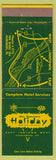 Matchbook Cover - Gene Zimmerman's Holiday Motor Hotel Harrisburg PA
