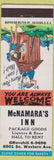 Matchbook Cover - McNamara's Inn Chicago? Hillbilly outhouse