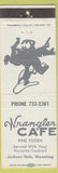 Matchbook Cover - Wrangler Cafe Jackson Hole WY cowboy
