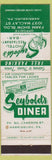 Matchbook Cover - Seybold's Diner Hotel Harrisburg PA WEAR