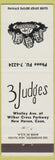 Matchbook Cover - 3 Judges New Haven CT