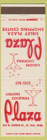 Matchbook Cover - Plaza Bar ST Paul MN