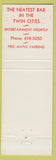 Matchbook Cover - Plaza Bar ST Paul MN
