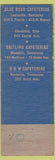Matchbook Cover - Blue Boar Cafeterias  Memphis Louisville Nashville WEAR