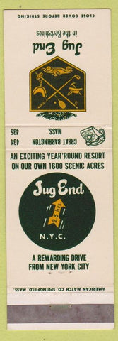 Matchbook Cover - Jug End Berkshires Great Barrington MA