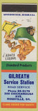 Matchbook Cover - Gilreath oil gas Rossville GA