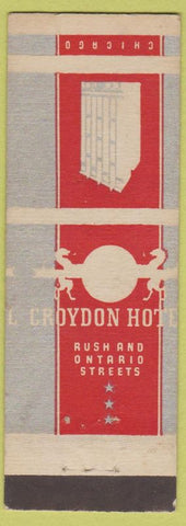 Matchbook Cover - Croydon Hotel Chicago IL deco