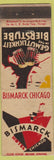 Matchbook Cover - Bismarck Hotel Chicago IL beer girlie WORN