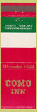 Matchbook Cover - Como Inn Chicago IL Italian