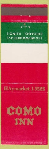 Matchbook Cover - Como Inn Chicago IL Italian