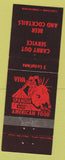 Matchbook Cover - Tony's Tacos Camanche IA Dewitt Casa Duran Clinton IA